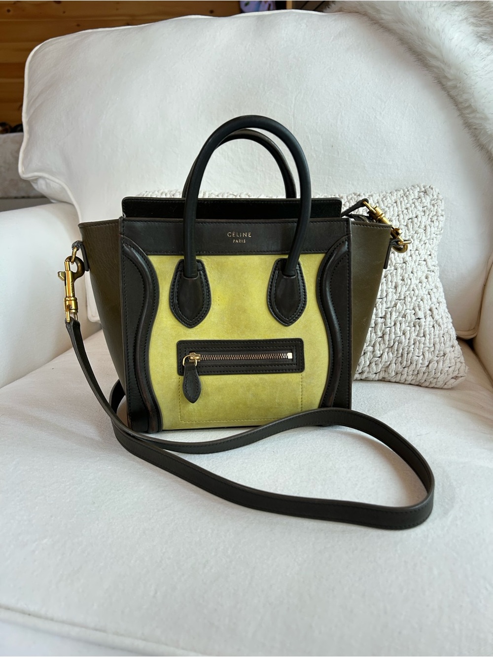 Céline Nano Mini Luggage Tricolor Tote - Picture 3 of 16